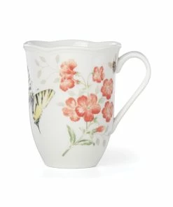 Lenox Dinnerware Butterfly Meadow Red Mug