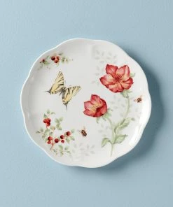 Lenox Dinnerware Butterfly Meadow Red Salad Plate