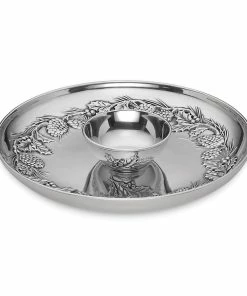 Lenox Holiday™ Metal Pinecone & Holly Chip & Dip