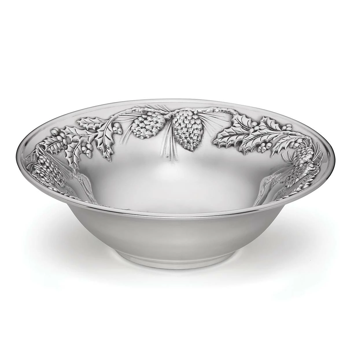 Lenox Dinnerware Holiday™ Metal Pinecone & Holly Serving Bowl