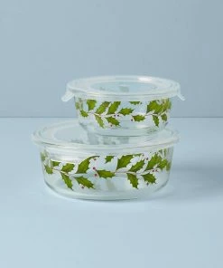Lenox Hosting The Holidays™ Glass Storage Bwls