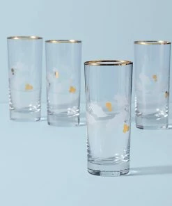 Lenox Holiday™ Gold 4-piece Highball Glass Set Drinkware