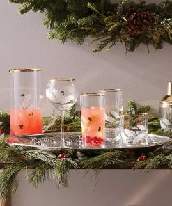 Lenox Holiday™ Gold 4-piece Highball Glass Set Drinkware