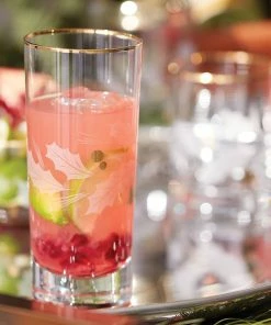 Lenox Holiday™ Gold 4-piece Highball Glass Set Drinkware