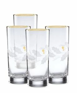 Lenox Holiday™ Gold 4-piece Highball Glass Set Drinkware