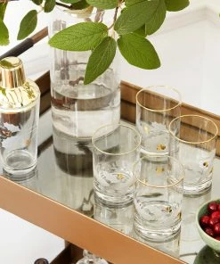 Lenox Holiday Gold 4-Piece Double Old Fashioned Set Drinkware