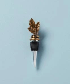 Lenox Holiday™ Gold Metal Wine Stopper Accessories