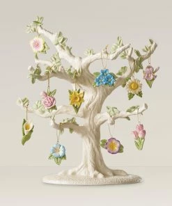 Lenox Celebrate Flowers 10-Piece Ornament & Tree Set Ornament Trees