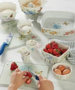 Lenox Butterfly Meadow® Small Glass Cutting Board Kitchen