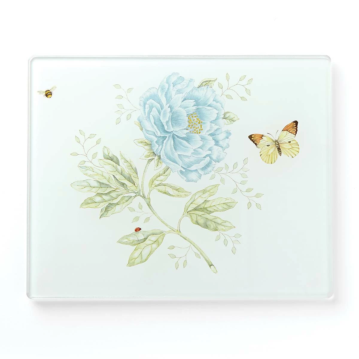 Lenox Butterfly Meadow® Small Glass Cutting Board Kitchen
