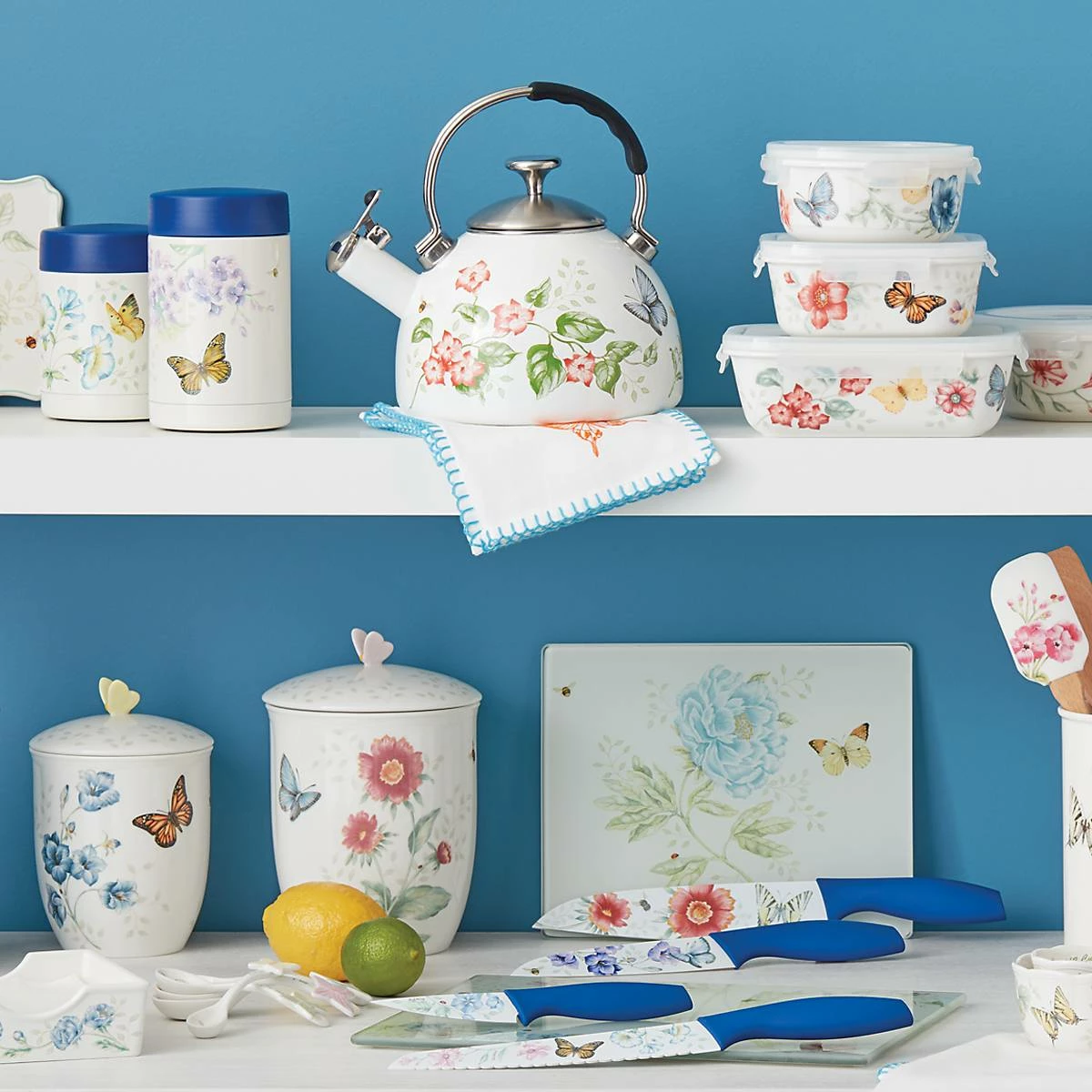 Lenox Kitchen Butterfly Meadow® Large Food Container