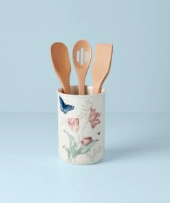 Lenox Butterfly Meadow® 4-piece Utensil Holder Set Dinnerware