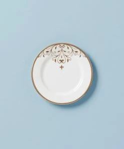 Lenox Opal Innocence Scroll Bread Plate