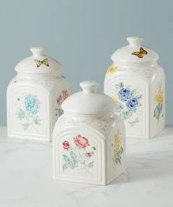 Lenox Butterfly Meadow Kitchen 3-Piece Canister Set