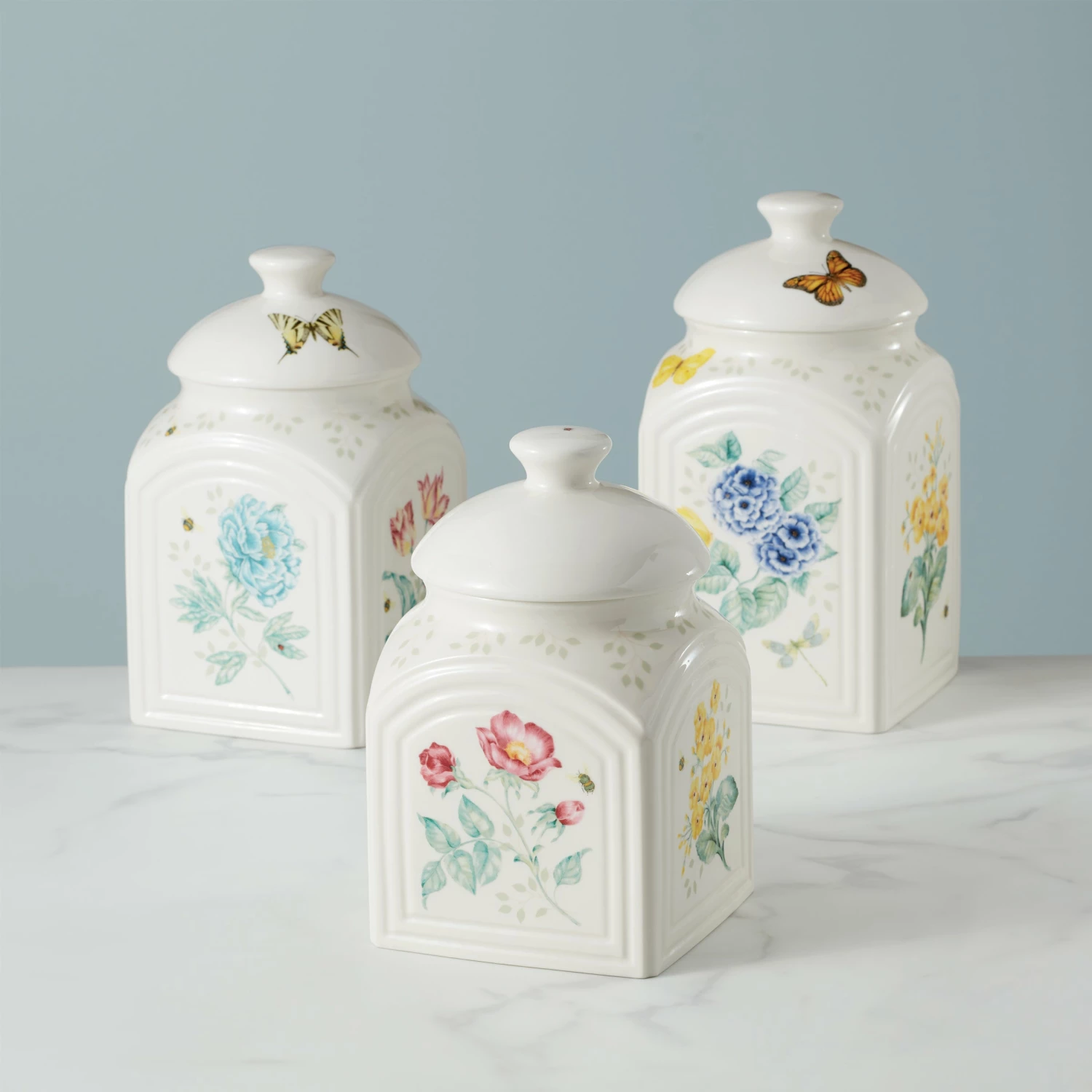 Lenox Butterfly Meadow Kitchen 3-Piece Canister Set