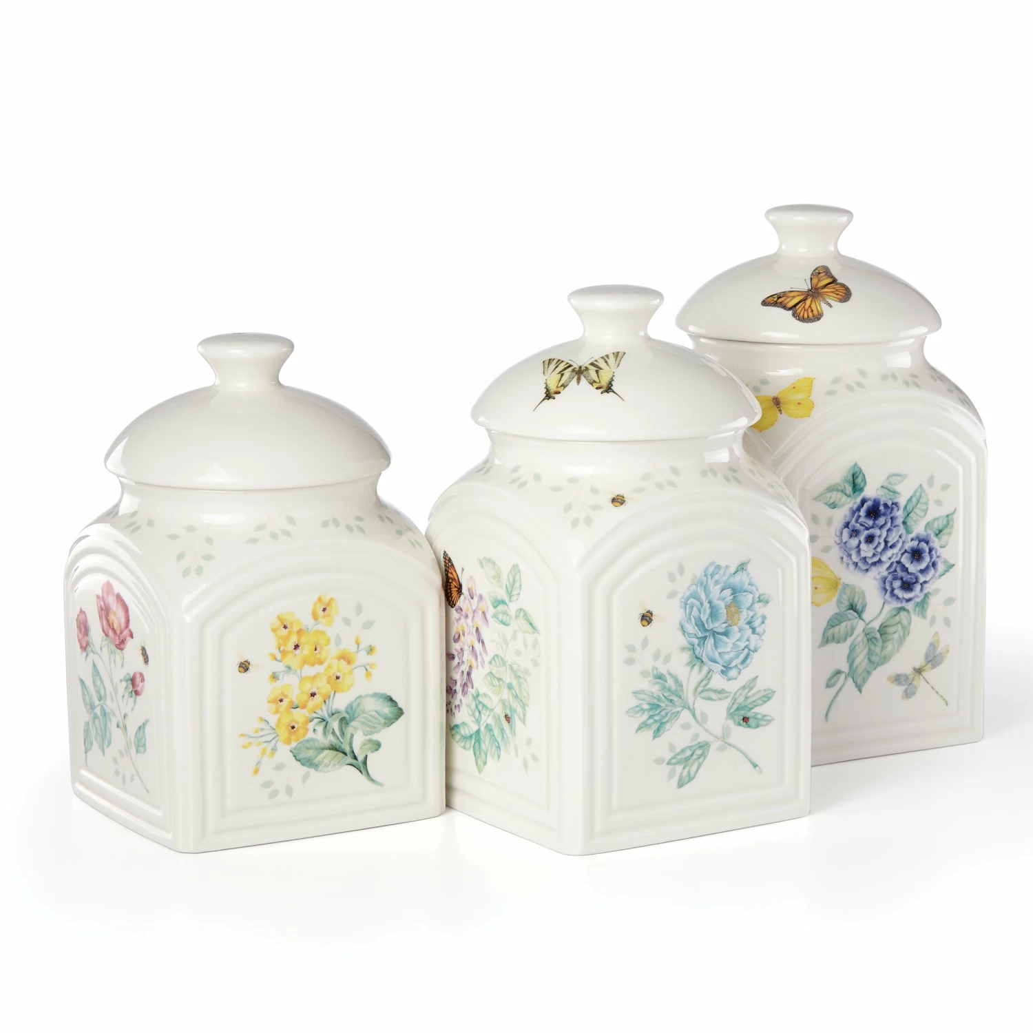 Lenox Butterfly Meadow Kitchen 3-Piece Canister Set