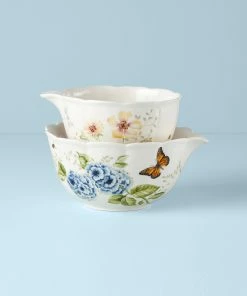 Lenox Dinnerware Butterfly Meadow® 2-piece Nesting Bowl Set