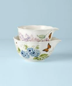 Lenox Dinnerware Butterfly Meadow® 2-piece Nesting Bowl Set