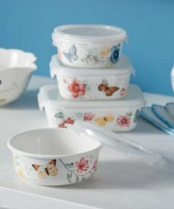 Lenox Kitchen Butterfly Meadow Rectangle Food Storage Container