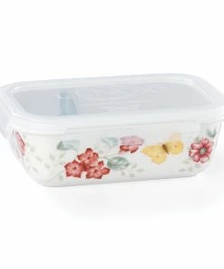 Lenox Kitchen Butterfly Meadow Rectangle Food Storage Container