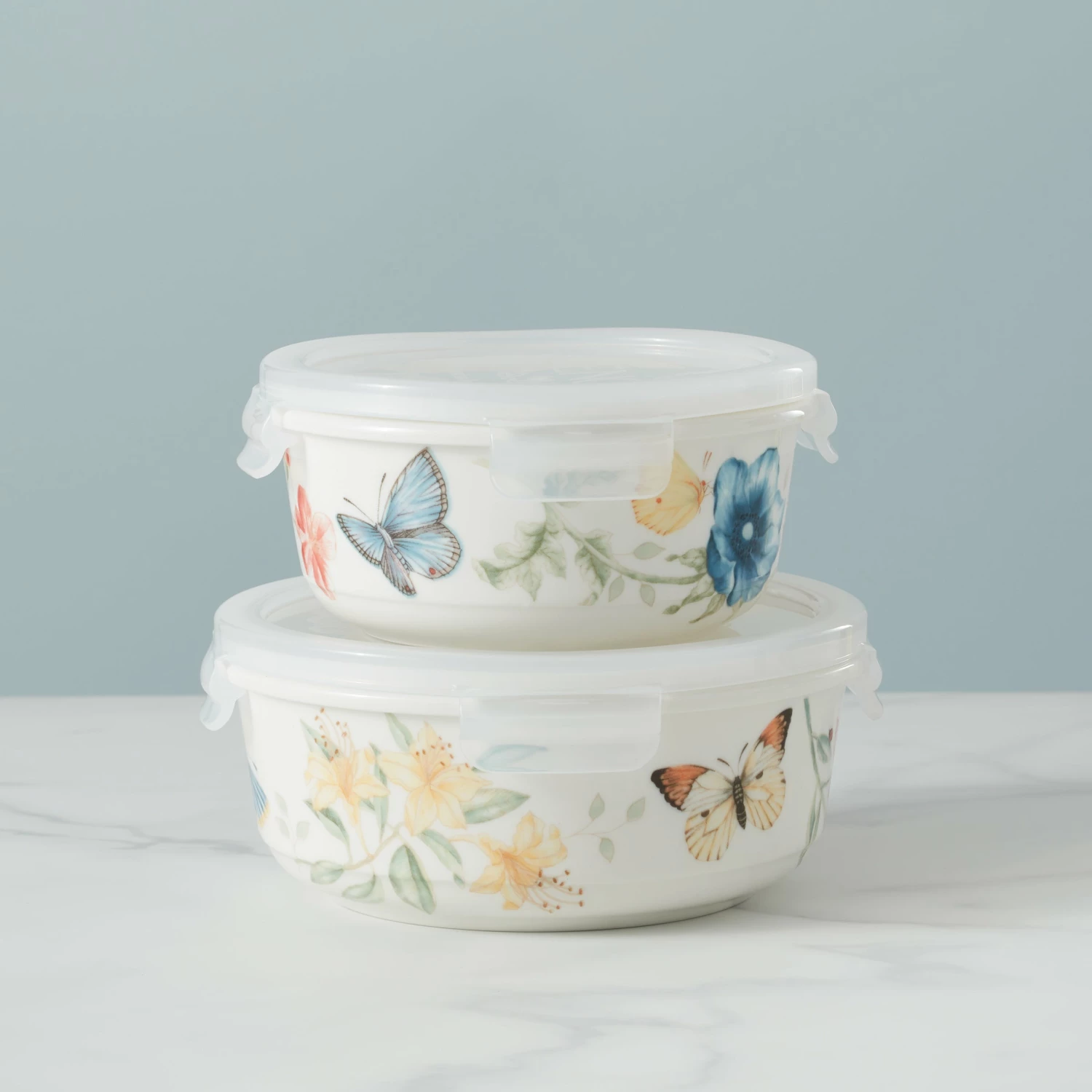 Lenox Butterfly Meadow Small Round Food Container Kitchen