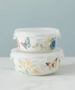 Lenox Butterfly Meadow Large Round Food Container