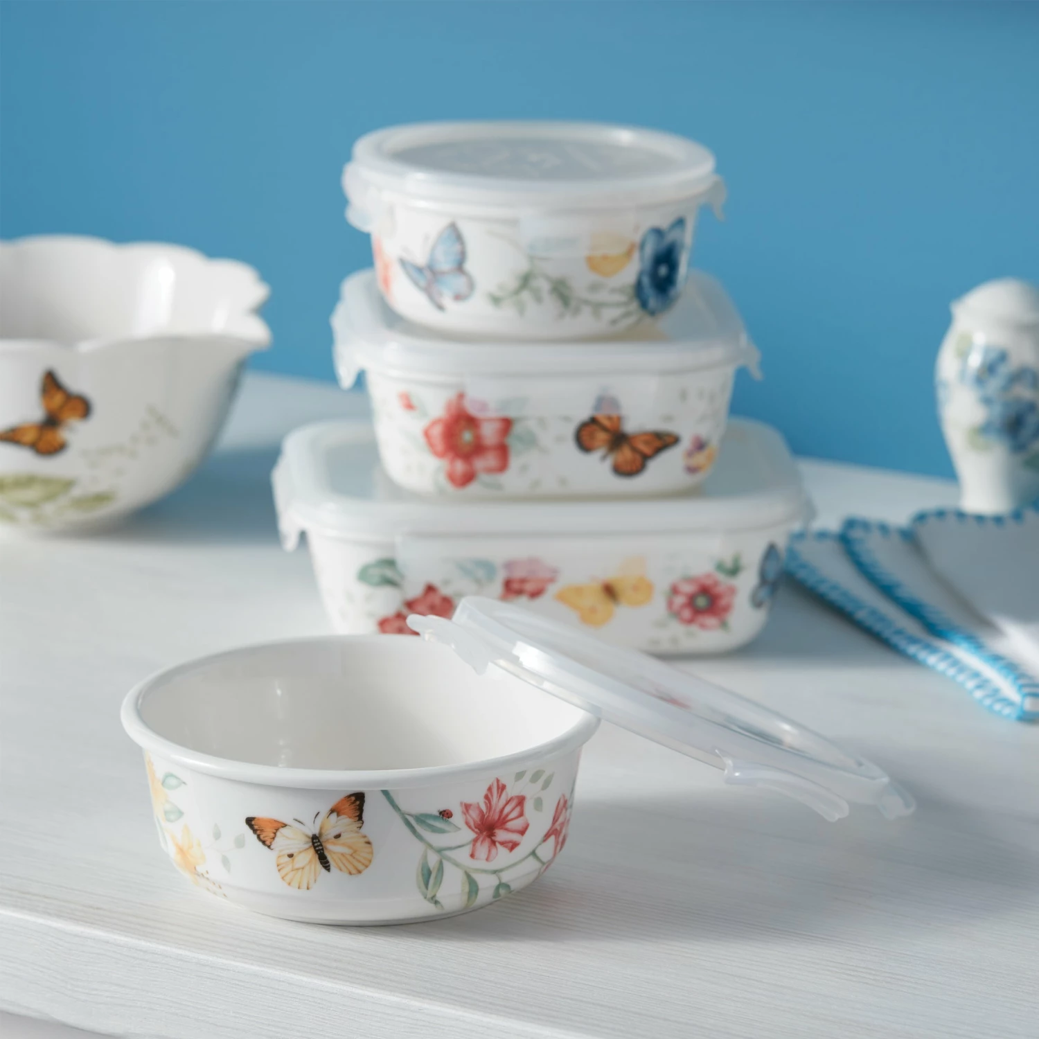 Lenox Butterfly Meadow Square Food Storage Container