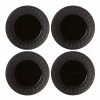 Lenox Dinnerware Chelse Muse Fleur Matte Black 4pc Accent Plate Set