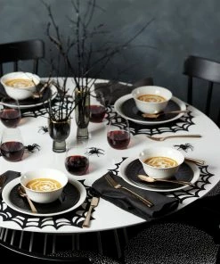 Lenox Chelse Muse Fleur Matte Black 4pc Dinner Plate Set