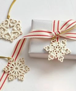 Lenox For The Family Mini Snowflake 3-Piece Ornament Set