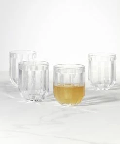 Kate Spade Drinkware Park Circle 4-piece Double Old Fashioned Set