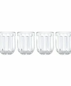 Kate Spade Drinkware Park Circle 4-piece Double Old Fashioned Set