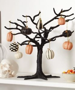 Lenox Mini Pumpkin 10-Piece Ornament & Tree Set