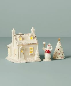 Lenox Mistletoe Park Light-Up 3-Piece Starter Set Home Décor
