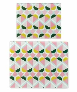 Kate Spade Geo Spade™ 2-piece Glass Prep Board Set Kitchen