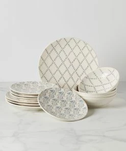 Lenox Dinnerware Textured Neutrals 12-piece Set