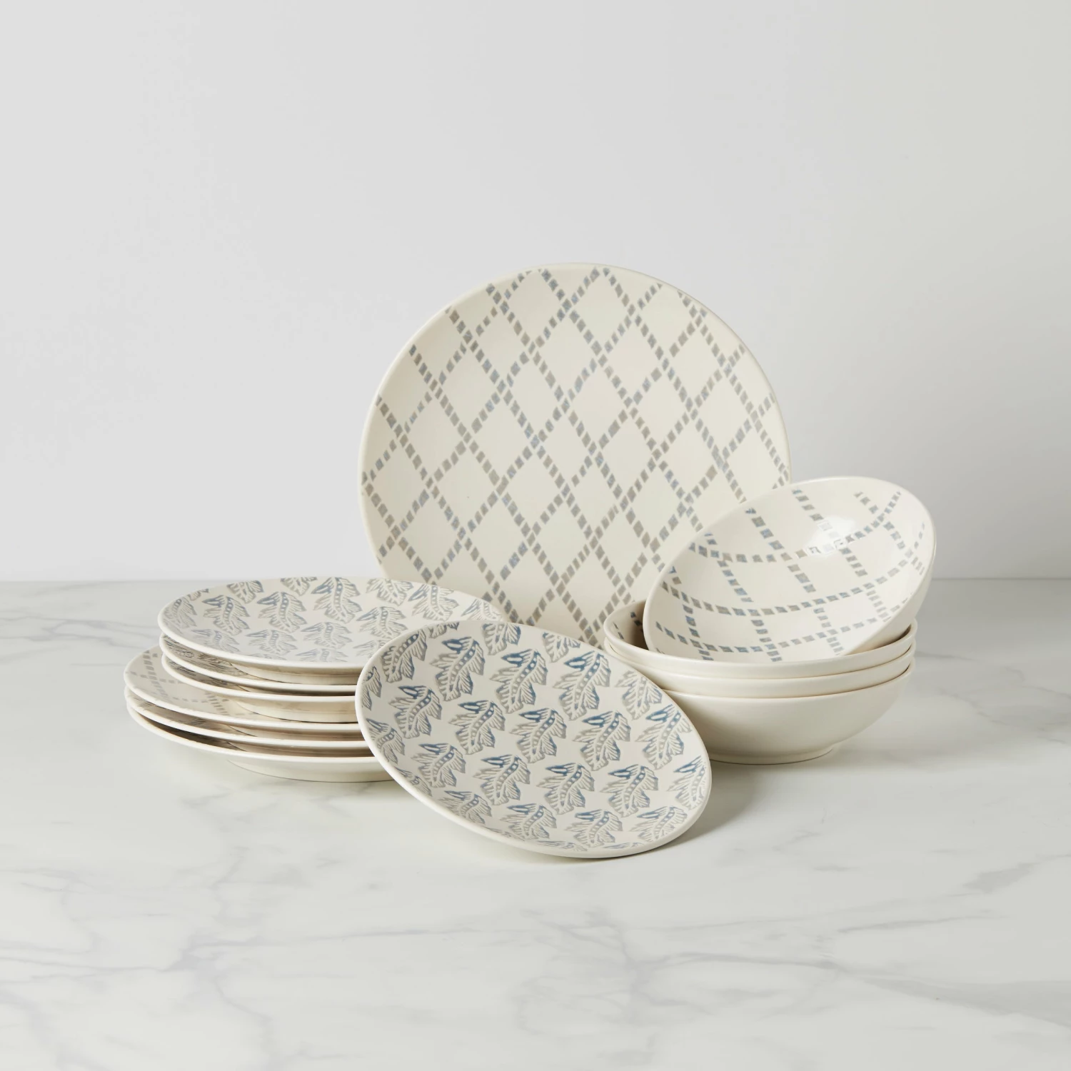 Lenox Dinnerware Textured Neutrals 12-piece Set