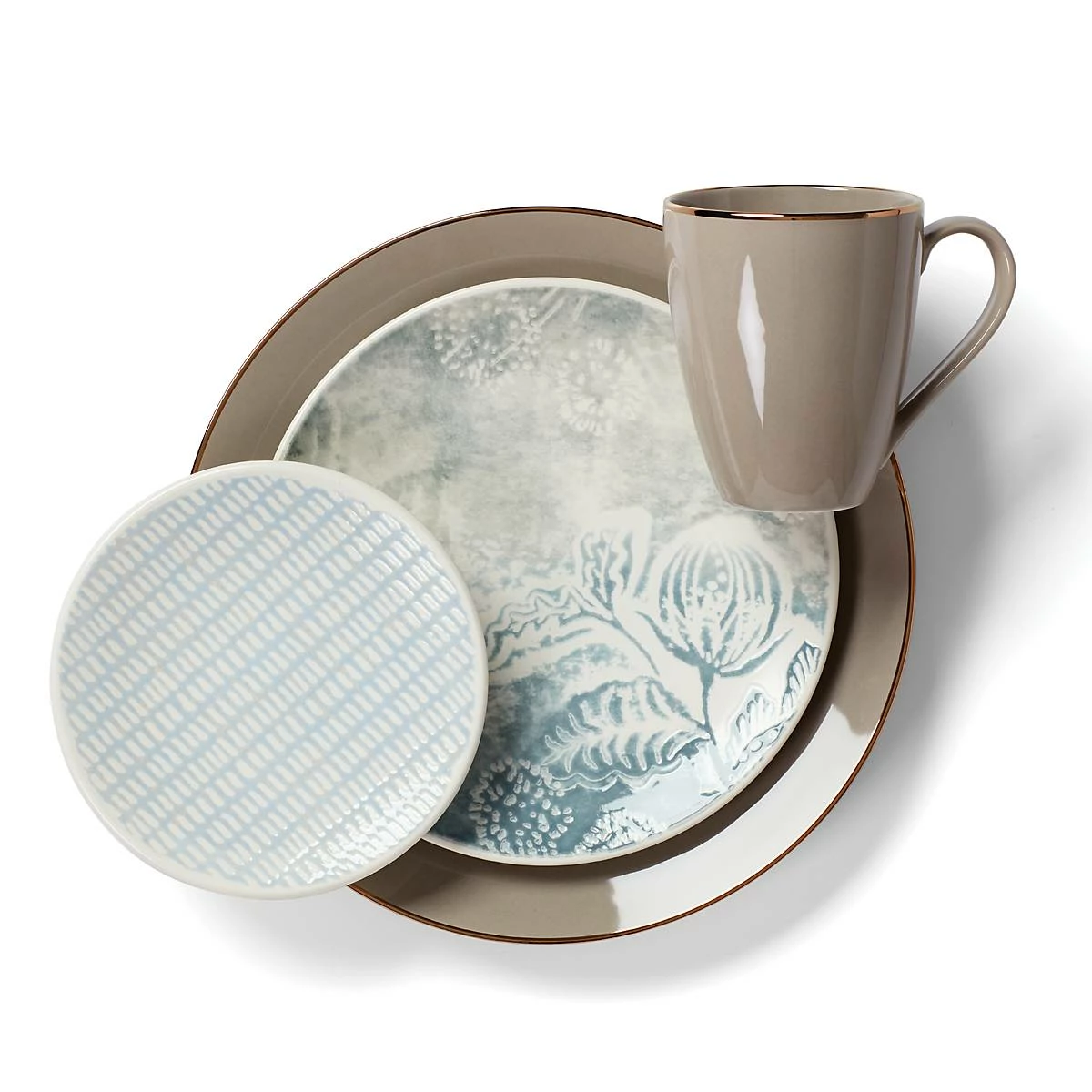 Lenox Textured Neutrals 4-piece Accent Plate Set