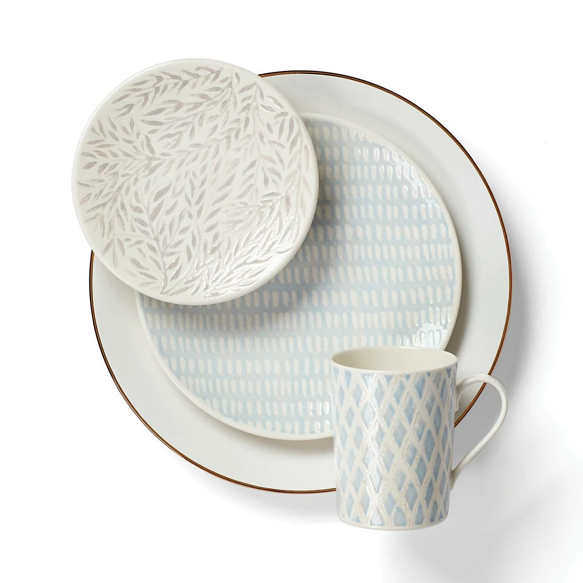 Lenox Textured Neutrals 4-piece Accent Plate Set