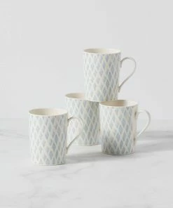 Lenox Textured Neutrals 4-piece Mug Set Dinnerware