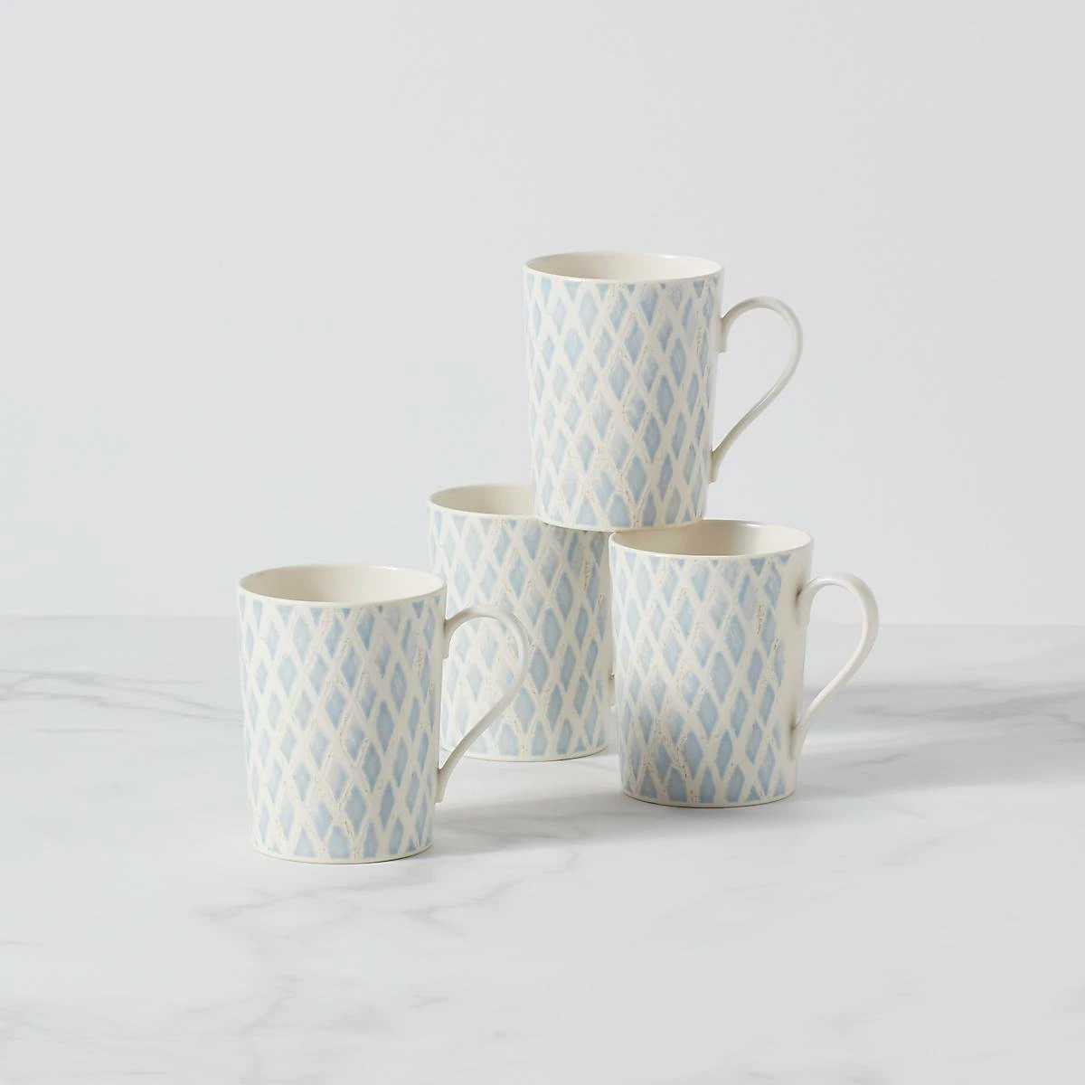 Lenox Textured Neutrals 4-piece Mug Set Dinnerware