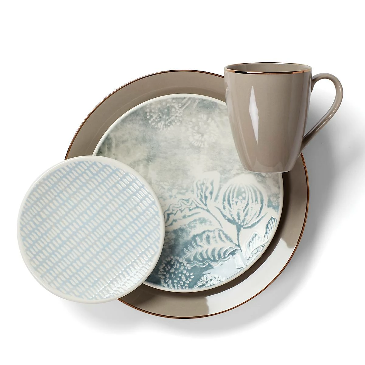 Lenox Textured Neutrals 4-piece Accent Plate Set