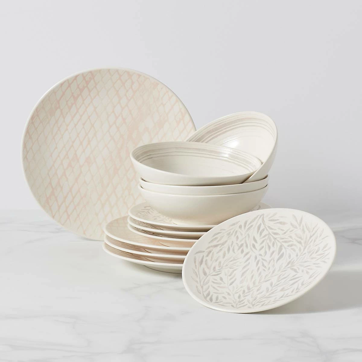 Lenox Dinnerware Textured Neutrals 12-piece Set