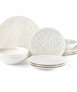 Lenox Dinnerware Textured Neutrals 12-piece Set