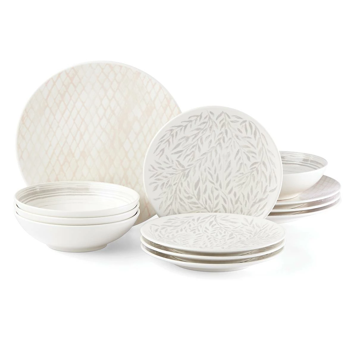 Lenox Dinnerware Textured Neutrals 12-piece Set