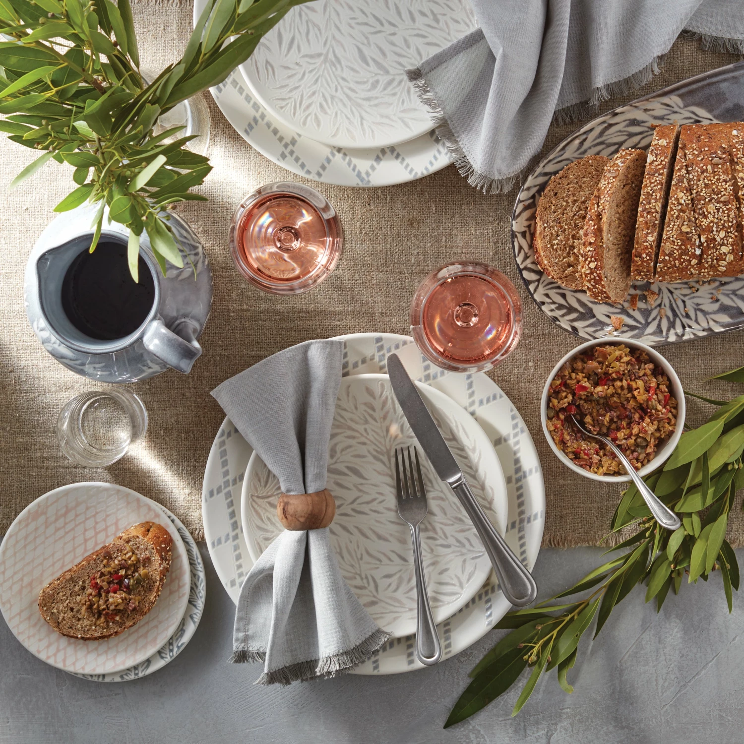 Lenox Textured Neutrals 4-piece Accent Plate Set