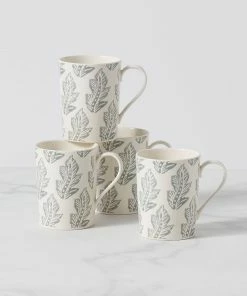 Lenox Textured Neutrals 4-piece Mug Set Dinnerware