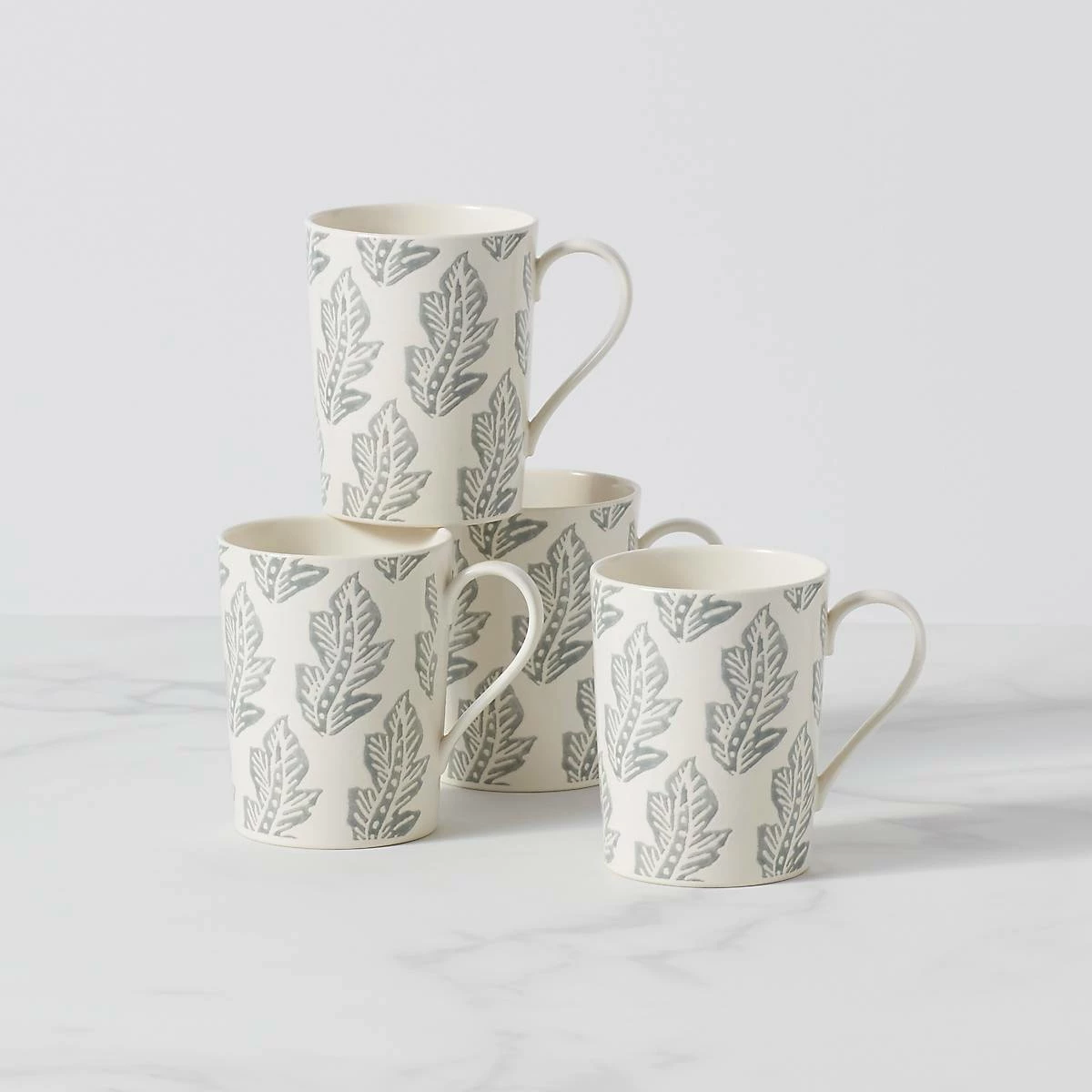 Lenox Textured Neutrals 4-piece Mug Set Dinnerware