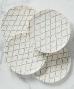 Lenox Textured Neutrals 4-piece Dinner Plate Set Dinnerware
