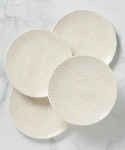 Lenox Textured Neutrals 4-piece Dinner Plate Set Dinnerware